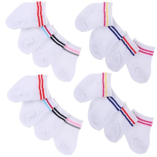 Mipcase 8 Pares Calcetines para Muñecas Miniatura Ropa Accesorios para Variedad de Estilos para Vestir Muñecas de Trapo y Bjd