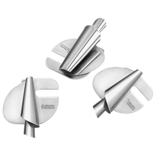 Set 3 pies prensatelas para dobladillo enrollado de acero inoxidable miniatura 1
