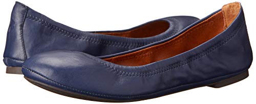 Lucky Brand Women's Emmie Ballet Flat, American Navy/Leather, 7 M Us #TOP7
