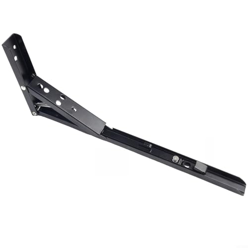 Banco de trabajo pesado o soportes para Etrack para Duty Xtrack, bisagras de mesa plegables de montaje en pared con bloqueo de 90° negro Elite Strength acero plegable ahorro de espacio (14 pulgadas)