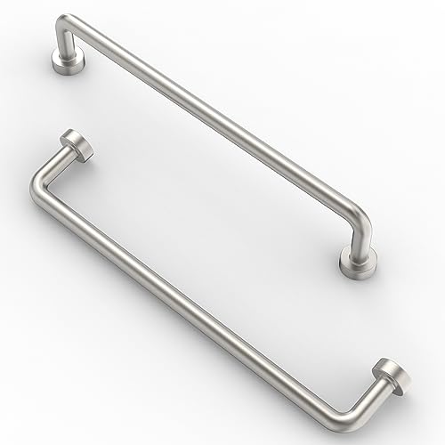 FURNIWARE Pack of 10 Cabinet Handles 160mm(6.3 Inch) Hole Center Brushed Nickel Kitchen Door Handles Hardware Drawer Pulls Kitchen Cabinet Door Handles Pull