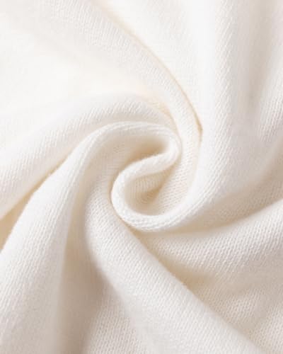 Women's 100% Cotton Sweaters Long Sleeve Lightweight Knit Solid Soft Pullover Tops4