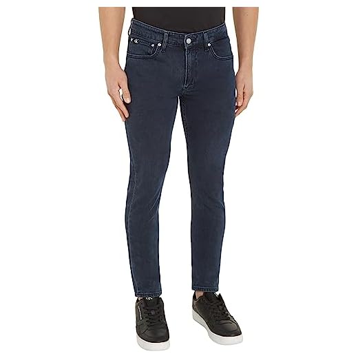 Calvin Klein Jeans Slim Taper Pantalones, Denim Dark, 36W / 34L para Hombre