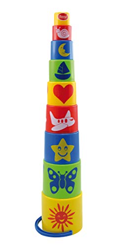 Gowi 453-09 Pyramide Standard 9tlg, Stapelspielzeug