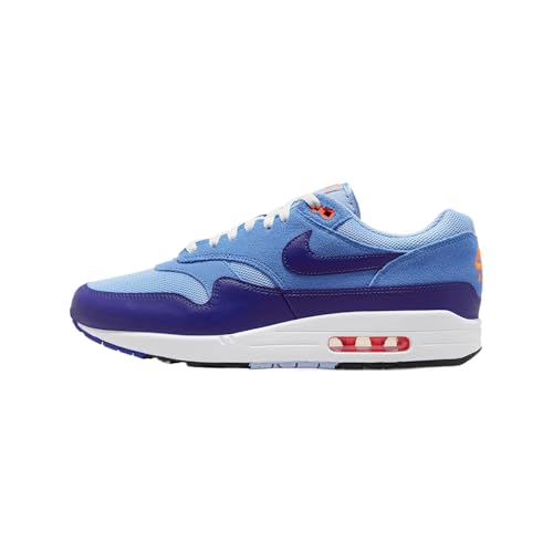 Nike Air Max 1 Essential Men's Shoes (FZ5808-400, Psychic Blue/Hyper Pink/University Blue)