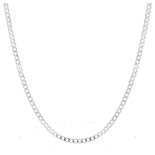 Cordão Corrente Masculino 3mm Grumet De Prata 925 Maciça