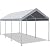 ADVANCE OUTDOOR 10x20 ft Heavy Duty Carport Potable Car Canopy Garage Party Tent Boat Shelter, Adjustable Height from 9.5 ft to 11 ft, Gray