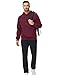 MAGCOMSEN Mens Hoodie Pullover Athletic Sherpa Lined Hoodie Warm Heavyweight Fleece Lined Sweatshirts Fashion Hoodies Sweatshirts Winered