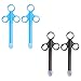 EXCEART OTC- Gel Injector 4pcs Lube Applicator Lube Launchers Lubricant Tube Shooter Lube Anal Vaginal Applicator Injector for Women Men Black Blue Vaginal Suppository Applicator