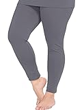 Nuonita Women's Thermal Bottoms Plus Size Fleece Lined Leggings Underwear Ultra Soft Pants 3XL Dark...