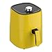 Frytkownica powietrzna, bezolejowa i bezdymna, wielofunkcyjna domowa maszynka do frytek, piekarnik elektryczny 2,8-5 l duża pojemność (czarna 4L) (żółta 4l)