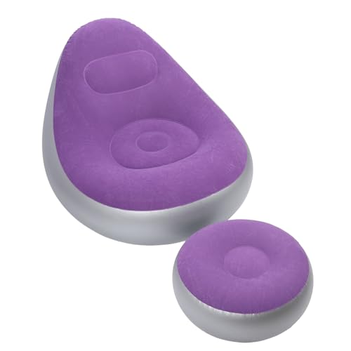 Canapé gonflable de chambre violet pour éliminer le manque de place