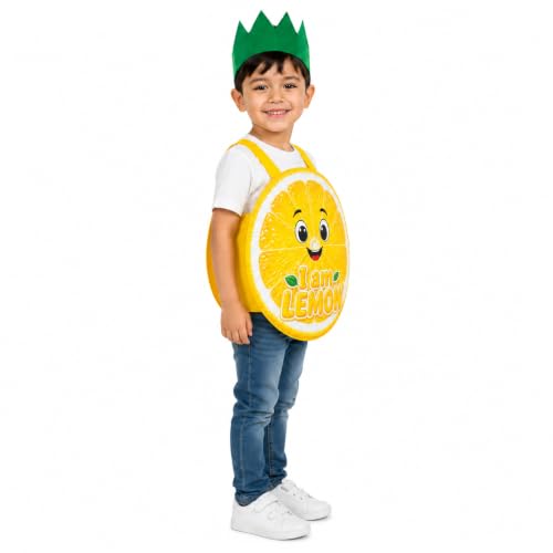 Image of Raj Costume Kids Fruit & Vegetable Fancy Dress Costume | Soft Felt Fruit and Vegetable Cutout Costume for Boys & Girls | School Annual Function