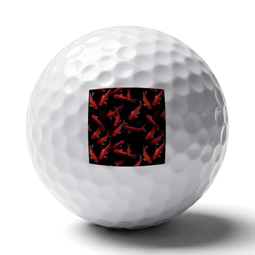 Red Salmon Fish Custom Golf Ball Soft Practice Golf Balls Performance Distance and Speed for Indoor Outdoor