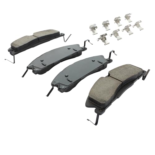 Image of QUALITY-BUILT Front Ceramic Brake Pads, Premium 1001-1611AC, Compatible with 2013-2019 Ford (Explorer,Police Interceptor Sedan,Police Interceptor Utility,Special Service Police Sedan,Taurus)