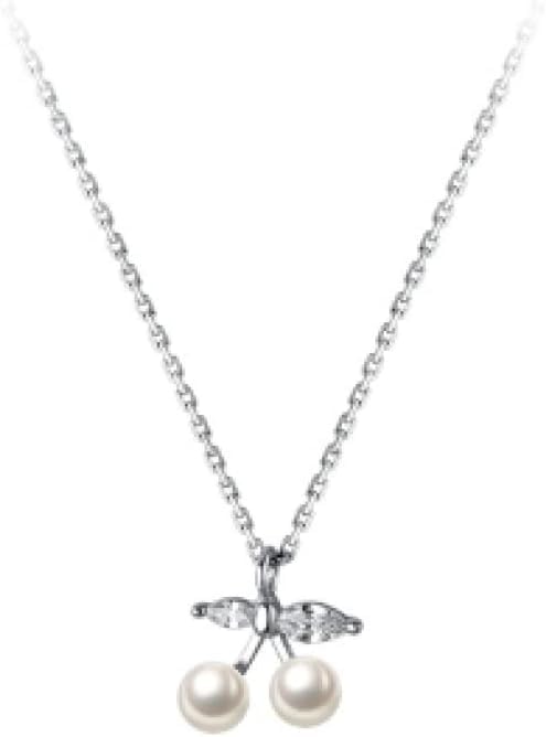 Collier pour femmes pendentif cerise en argent évocateur de souvenirs