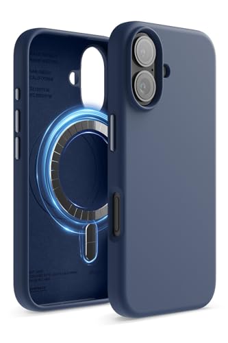 �yelago�z iPhone 16 �Ή� �P�[�X MagSafe �Ή� �V���R�� �ϏՌ� �X�}�z�P�[�X �w�� �h�~ �T���T�� �}�O�Z�[�t �V���R���P�[�X [ iPhone16 �A�C�t�H�� 16 �Ή� ] MAGNETIC SILICONE CASE �W�[��
