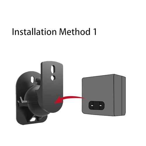 Soporte de sonido estable para montaje en pared de altavoces pequeños con cables ocultos 4