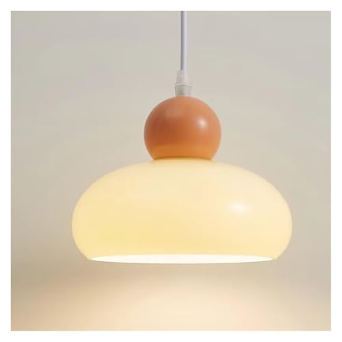Lustre en verre jaune clair pour chambre et salon