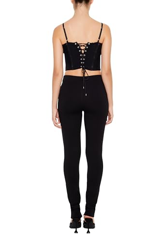 Legging taille haute ourlet zippé anti-pression pour silhouette sculptée - 4