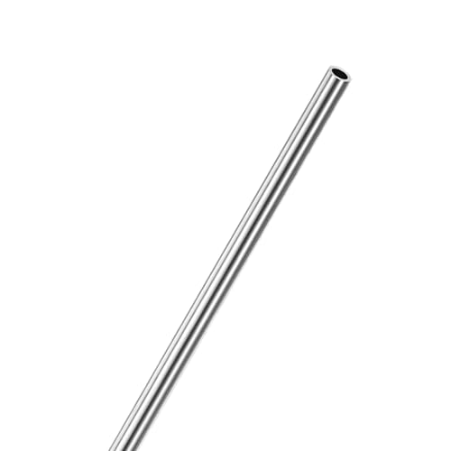 M METERXITY 250mm 304 Stainless Steel Tube, 6mm OD 0.8mm Wall Thickness Seamless Stainless Steel Tubing for Construction/Machining/DIY Crafting, Metal Straight Pipe [0.24x0.03x10IN]