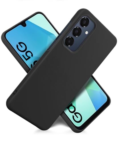 Image of WOW IMAGINE Slim Frameless Back Cover for Samsung Galaxy A16 5G | Ultra Thin Lightweight Design & Camera Protection | Soft Matte Silicone Flexible Mobile Case (Black)