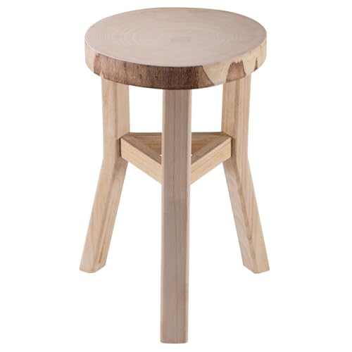IDIMEX Tabouret en Bois ZAHORA Petit Tabouret Rond de décoration, Coloris Naturel