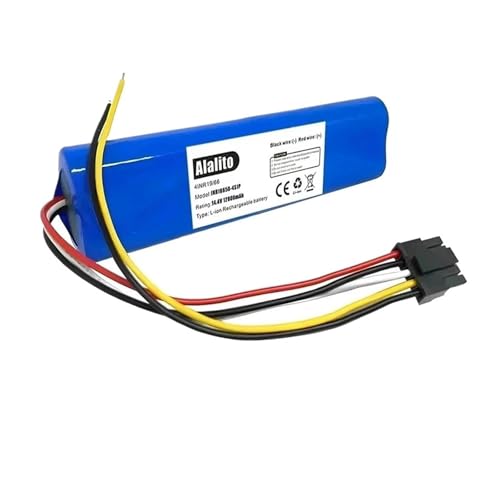 GWSBBRATM Batería De Repuesto De 14,4 Voltios Y 4000 MAh, Compatible con CECOTEC Conga 3090, 3091, 3092, 1690, 1890 Y 2090, Accesorios For Robot Aspirador.(4000mAh)