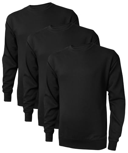 Little Beauty 3 Pack Crewneck Sweatshirts Long Sleeve Pullover Sweatshirts for Men Lightweight Casual Top S-3XL S-3XL - $17.49 after coupon - image 1