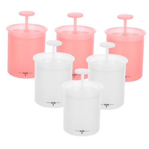 Ipetboom 6 Piezas Unidades de Limpiadora Facial Tazas Espumadoras para Lavado Facial Accesorio Portátil para Crear Diseño Simple y Fácil de Limpiar Diario