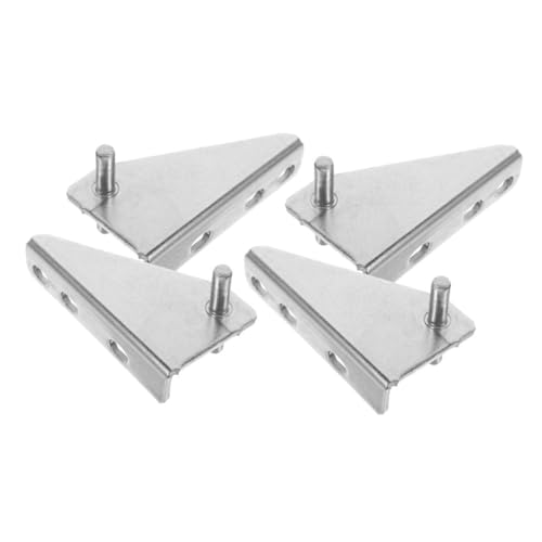 COLLBATH Juego de 4 Bisagras de Acero Inoxidable para Puerta de Congelador Repuesto Tapa de Goma Eje de 35 MM para Frigorífico Doméstico Accesorio para Reparación Silenciosa y Duradera