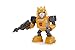 Jada Toys 253111004 Transformers Bumblebee G1 - Figura de Die-Cast, Ojos con luz, Pilas Incluidas, Accesorios, 10 cm, Color Amarillo
