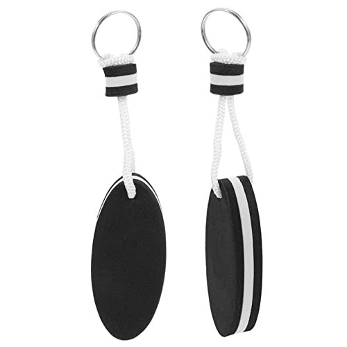BESTYASH 1 Juego Llavero Flotador Múltiple Navegación Tecla Flotante De Natación Marina Oscuro Conformado Sorber Paseo En Accesorios Kayak Accesorio Para Kayak Black 2 Piezas
