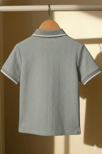 Image of Mack Jonney Men's Premium Jacquard Polo T-Shirt | Short Sleeve Soft Knit Fabric | Stylish Casual & Smart Wear Polo-M6938