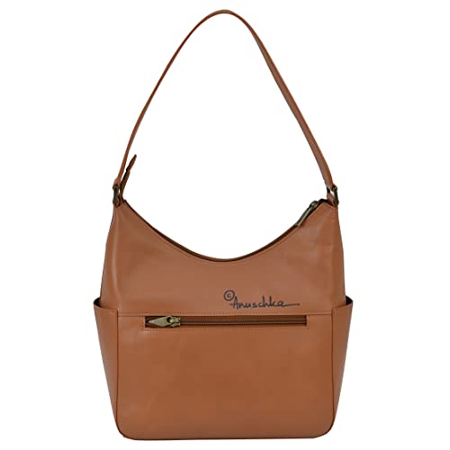 Anuschka Women's Original Hand-Painted Genuine Vegetable Tanned Leather Classic Hobo With Side Pockets2