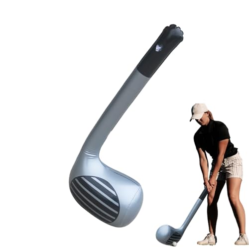 Dulcicasa ゴルフクラブ 空気注入式 PVC製 軽量スイングトレーニングロッド 室内パッティングアウトドア練習用