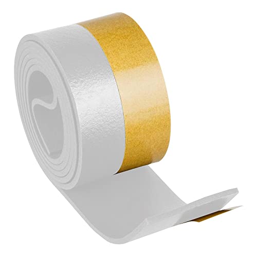 GEKO 5190140 Burlete Umbral Autoadhesivo PVC Flexible Blanco, estandar Cover
