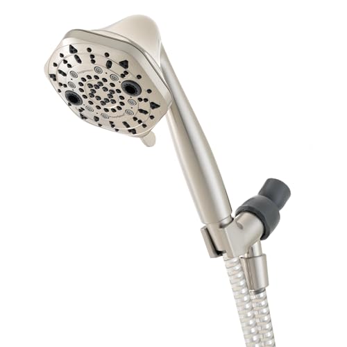 Oxygenics PowerSelect Brushed Nickel Handheld Shower Head 1.75-GPM (6.62 LPM)