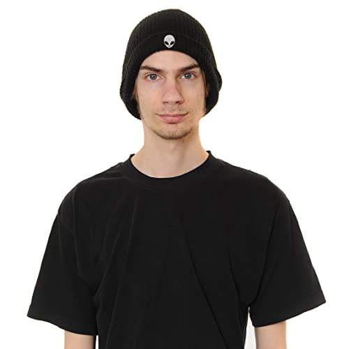 Luadsn Alien Beanie Hat For Men Women Embroidered Knit Beanie Hat Skull Cap Slouchy Winter Hat #TOP5