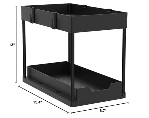 Dekava ORGER-2 Under Sink Organizer 2 Pack, Bathroom Cabinet Organizer thumb #8