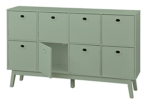 Target Marketing Systems Jamie Modern Storage Kitchen Cabinet, 8 Drawers, Mint - Thumbnail 3