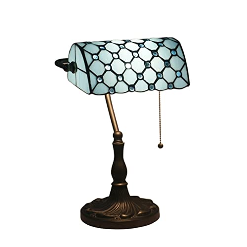 sgvag Lampe Buntglas Tiffany Stil Retro Bank Lampe Schreibtischlampe...