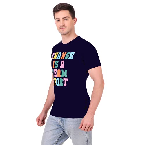 Image of Stories.Label Cotton Printed T-Shirts for Men in Regular Fit and Round Neck