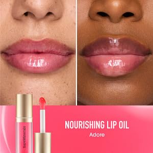 bareMinerals Nourishing Lip Oil, Ultra-Hydrating, Non-Sticky & High-Shine, Clean & Vegan Formula with 9 Botanical Oils & Hyaluronic Acid for Soft, Smooth Lips - Image 8