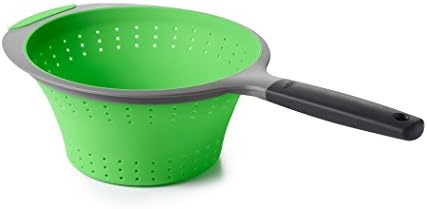 OXO Good Grips Silicone Collapsible Strainer, 2 Quart,Green