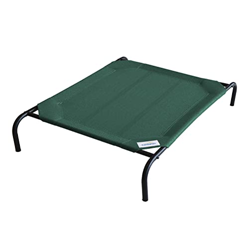 Image of Coolaroo Original Elevated Dog Bed - Breathable Off-The-Ground Pet Bed with Cooling Fabric, Joint Relief & Moisture-Resistant Fabric, 100% Recyclable, Easy Clean, Brunswick Green, Extra Large
