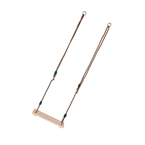 Balanços de madeira para pendurar ao ar livre BESPORTBLE, assento de balanço de árvore de madeira, c