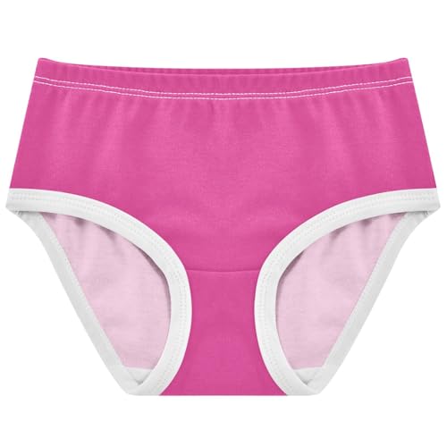 Joisal Toddler Girls Underwear 2t Cotton Cute Panties Girl Flower Undies Kids Briefs Camellia Pink