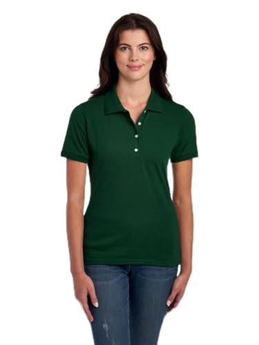 Jerzees Women's Short Sleeve Polo Shirts, Cotton Blend, Moisture Wicking, Sizes S-2xl