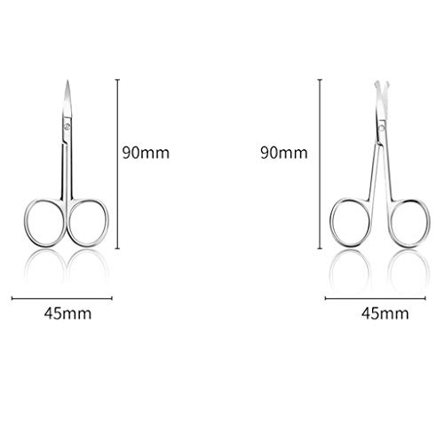 Nagelknipser Set 7PCS Travel Edelstahl Nagelknipser Set Silber Augenbraue Schere Ohr Pick Nagelknipser-Verfassungs… – Bild 4